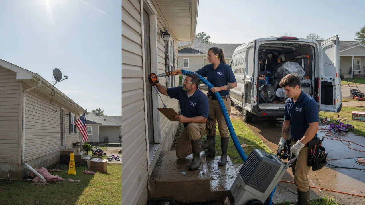 Ceiling Water Damage Restoration in Garciasville, TX near me